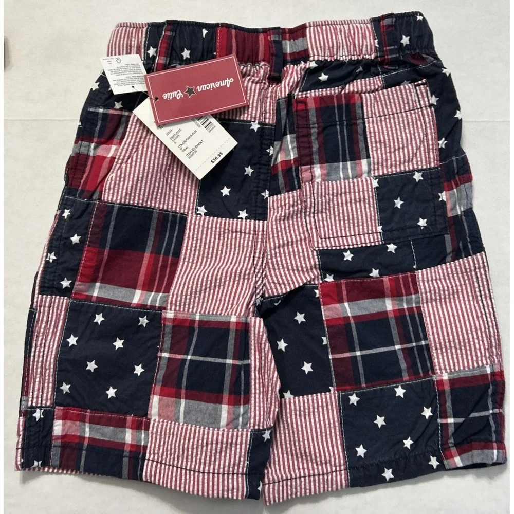 NWT Gymboree American Cutie Patchwork Shorts Boy's Size 3T‎